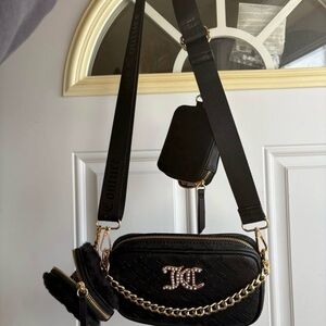 Juicy Couture black and gold Crossbody Bag